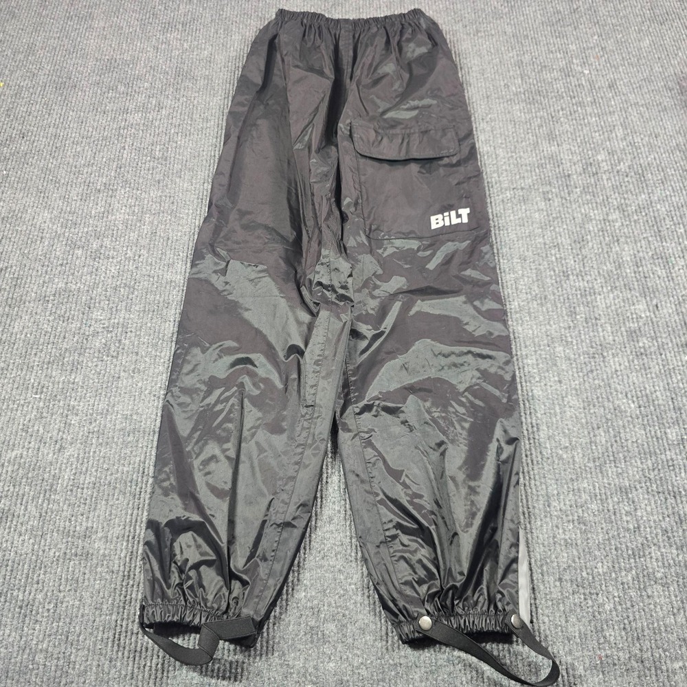 BILT BLW 8 Waterproof Motorcycle Over Rain Pants Mens Small Black